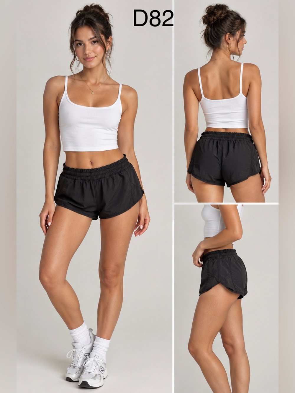 lululemon athletica Black Running Split-Hem Athletic Shorts, Size Small